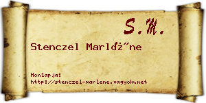 Stenczel Marléne névjegykártya